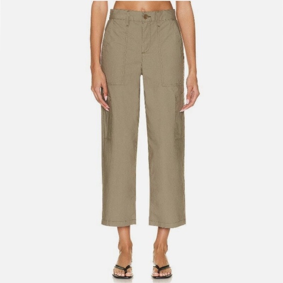AGOLDE Daria Utility Pant Cargo Ankle Cropped Wide Straight Leg Duffle, Size 26